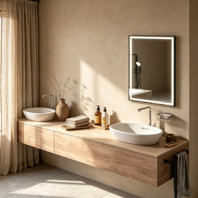 Rectangle Wall Makeup / Shaving Mirror
