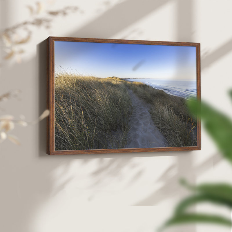 Beach Path -Framed Print - Restickable