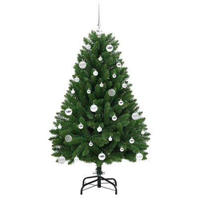 Artificial Christmas Tree with Stand Green PVC and Metal