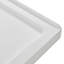 Base de douche carrée en acrylique l 36 po x P 36 po, bonde incluse