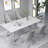Crystine Metal Base Dining Table-992321827