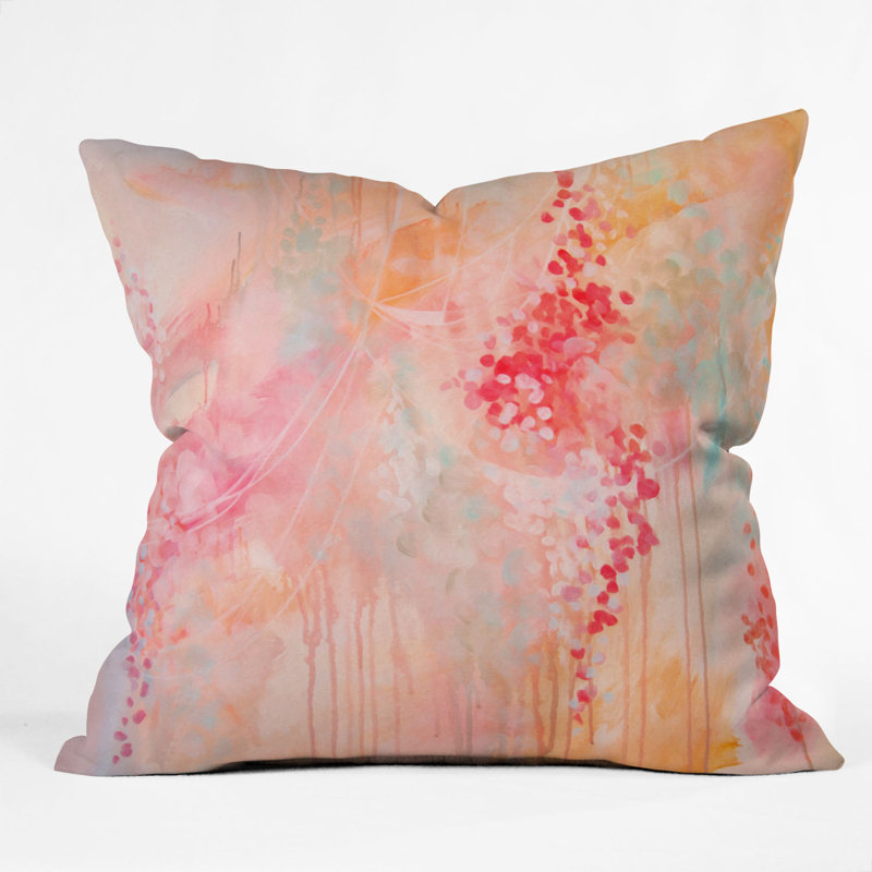 Stephanie Corfee Outdoor Rectangular Pillow Cover and Insert, 18" x 18", Light White
