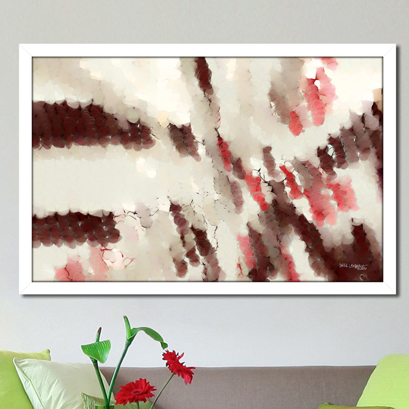 «Endured. «Hebrews 12: 2», reproduction sur toile, H 33,5 po x l 49,5 po x P 1 po, Cadre blanc