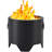 Tulsha Iron Outdoor Fire Pit with Lid-286366336
