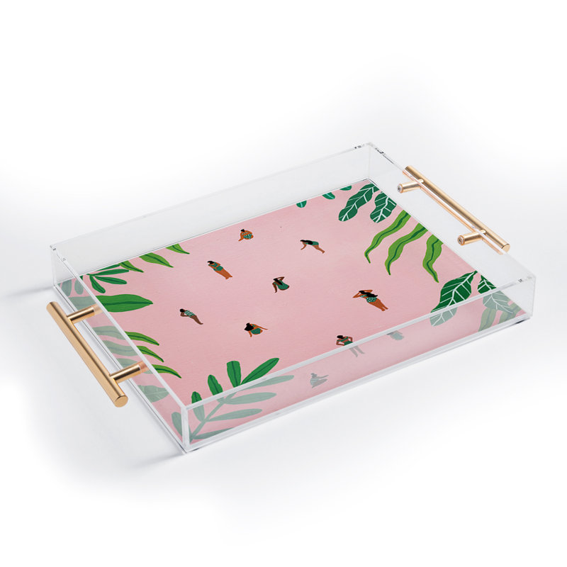 Helo Birdie Green swimsuit Acrylic Tray