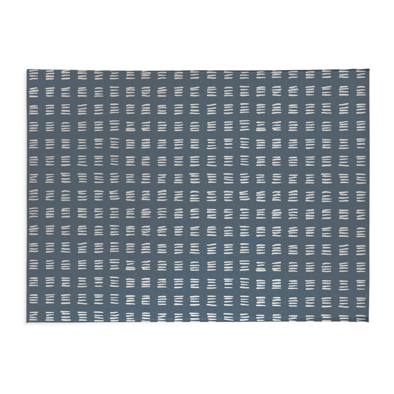 Tapis de bureau Dash, L 3 pi x L 2 pi, Bleu