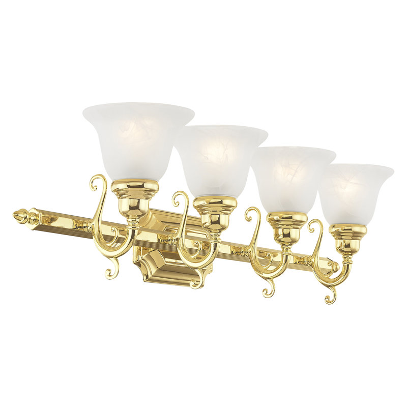 Christiansburg 4 - Light Dimmable Vanity Light, Polished Brass