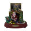 Décoration de table de Noël animée 8,5 "à DEL brune et verte