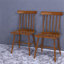 Chaises de salle à manger confortables, style maison de campagne en bois d'hévéa pour la maison de cuisine
