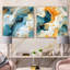 Jeremy - Ensemble de 2 collages abstraits carrés-101858480-101858482