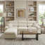 Canapé modulaire moderne en L en chenille moderne, canapé Cloud confortable avec siège profond, canapé-lit à 4 places sans outil pour le salon-188734409