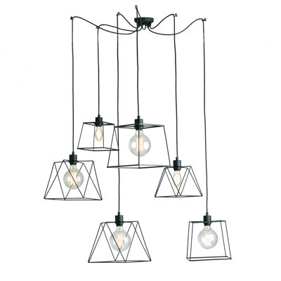 1 - Light Black Lantern Pendant