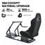 Anman Racing Sim Cockpit Stand Adjustable with Black Seat Fit Logitech G29 G923, Not Include Steering wheel & Wheels & Pedals and Shifter Handbrake