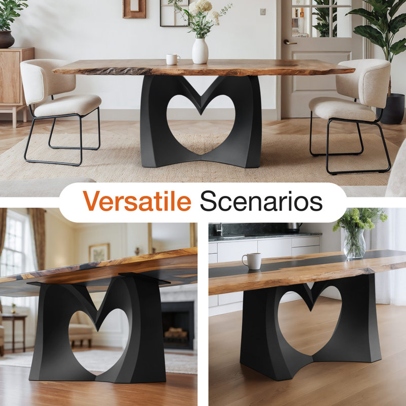 Herz Metal Dining Table Base