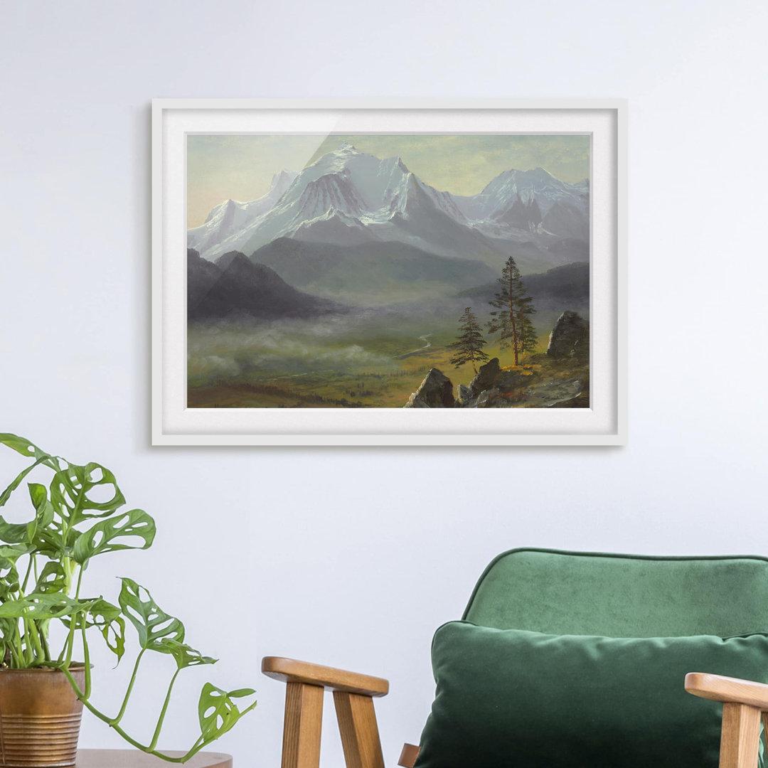 Gerahmtes Poster Mont Blanc von Albert Bierstadt