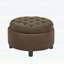 Table basse moderne capitonnée en tissu avec plateau amovible pour le salon-328108772