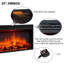 FLAMME Beadell Electric Fireplace with surround with 2kW Fireplace Heater Multiple Colours Available-185138169-185138166