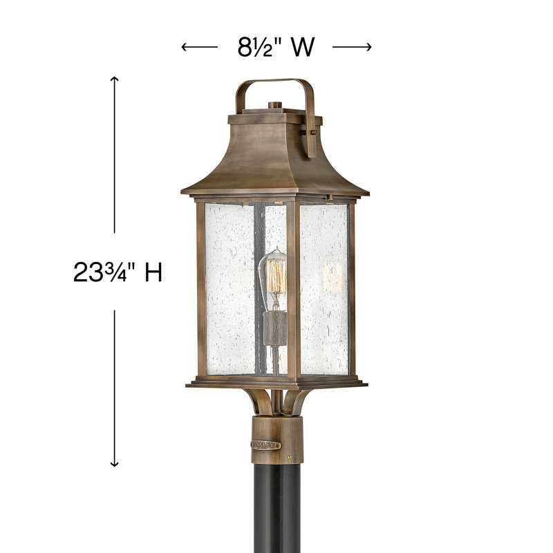 Grant 1-Light Lantern Head, Burnished Bronze