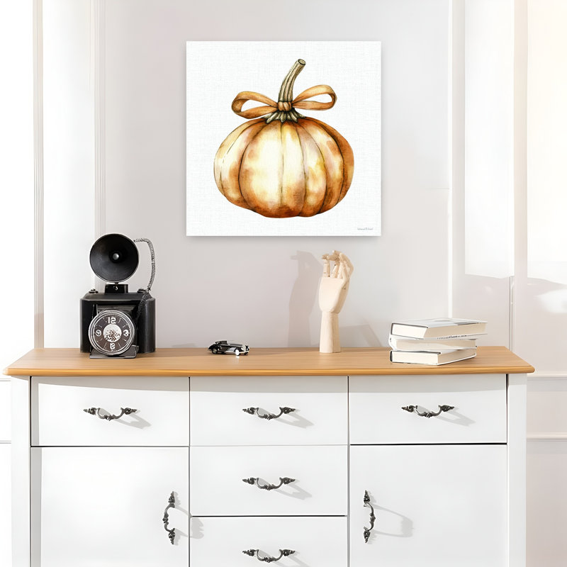 «Autumn Bows 2», art mural rustique abstrait d'automne, H 18 po x l 18 po