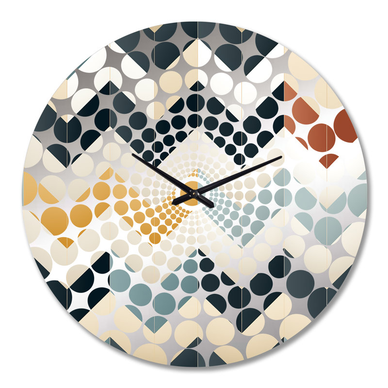 Contemporary Chevron - Horloge murale à chevrons, Très grand