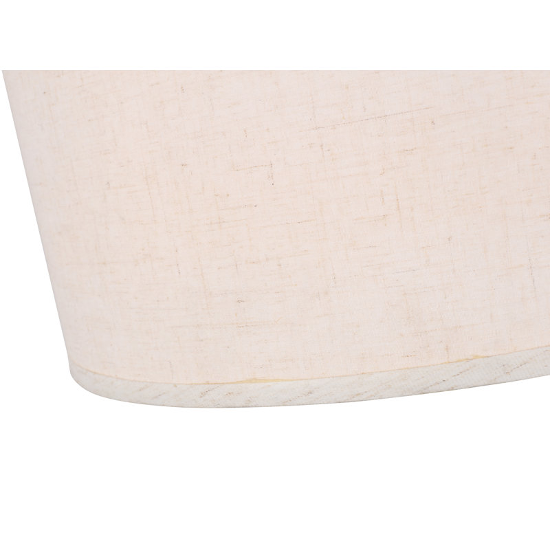 Luminaire suspendu tambour simple à 3 lumières DEL Cisbrough, Blanc, H 16 po x l 15 po x P 15 po, Nickel