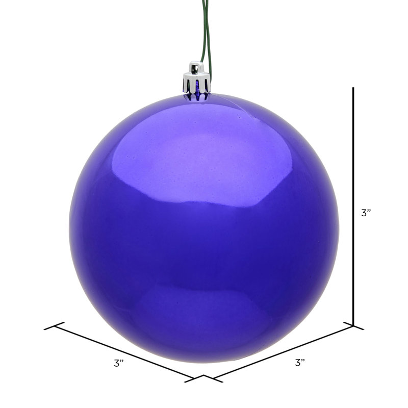 Babiole incassable, H 3 po x l 3 po x P 3 po, Violet brillant