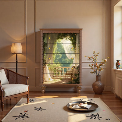 Armoire de rangement en bois massif