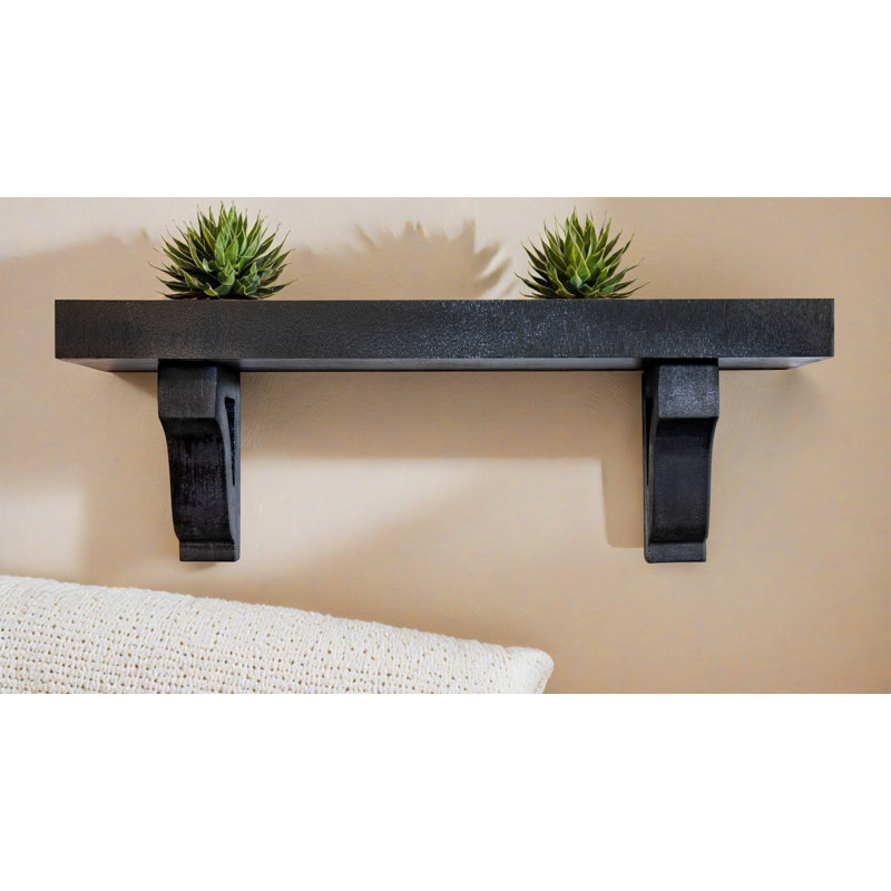 2" Shelves/W Corbels, 9" H x 29" W x 6" D