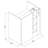 35.43'' W Rectangle Modern Wood Reception Desk With Open Shelvings