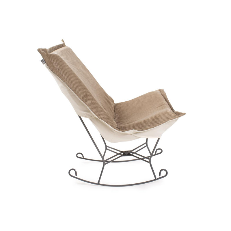 Repose-pieds Puff Rocker Pana sable / naturel, Sable