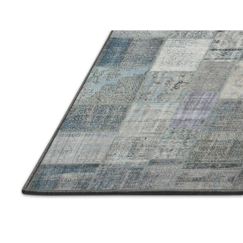 Tapis contemporain gris, Rectangle 8 pi x 10 pi