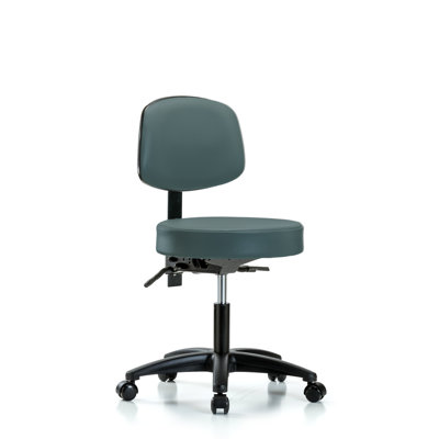 Amundson Backed Adjustable Height Ergonomic Lab Stool