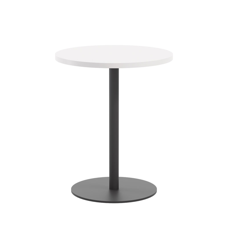 60Cm Pedestal Dining Table, White