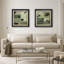 Ensemble d'art abstrait vert et gris anthracite-1899977312-1899977315