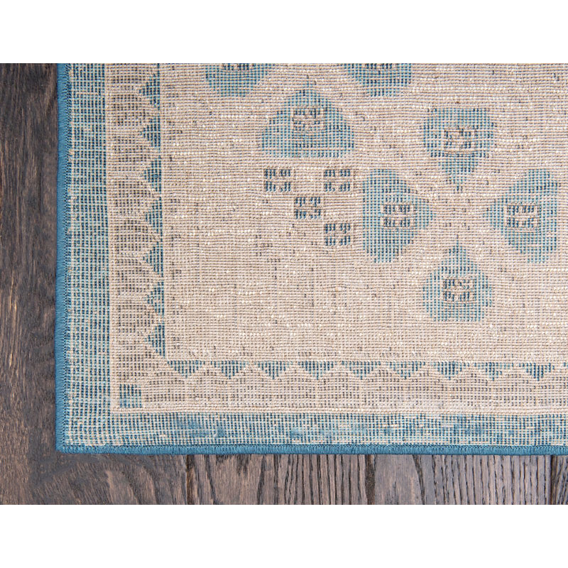 Linz Ikat Indoor Rug, Rectangle 2' x 3'