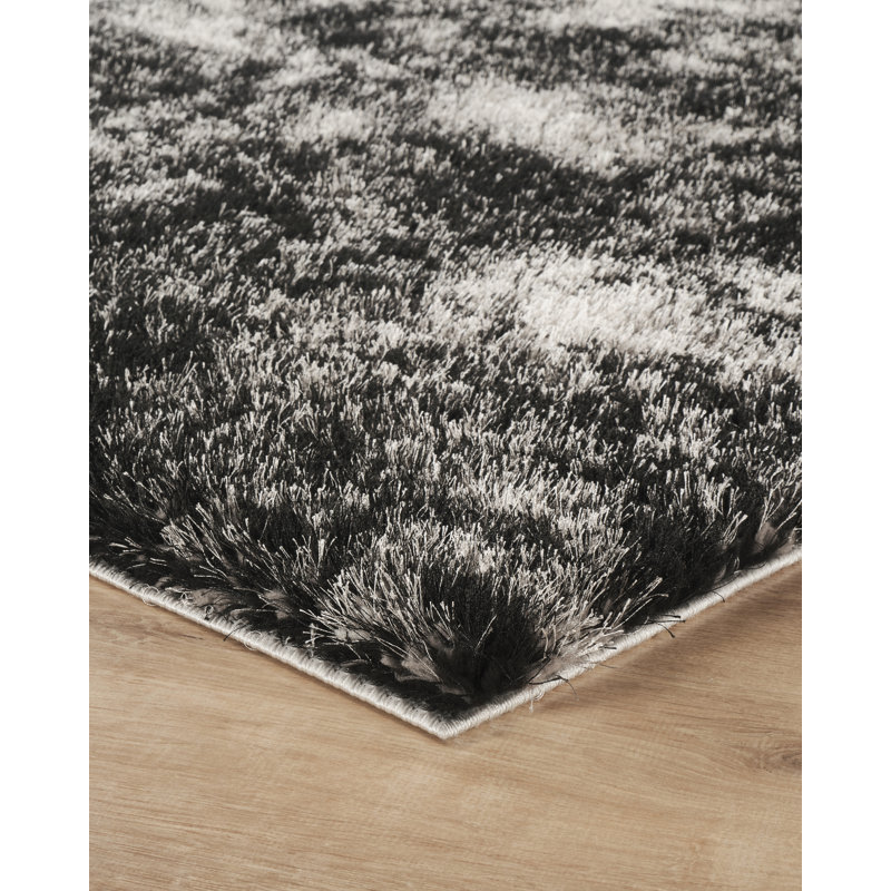 Tarbox Solid Colour Shag Area Rug, Rectangle 200 x 290cm