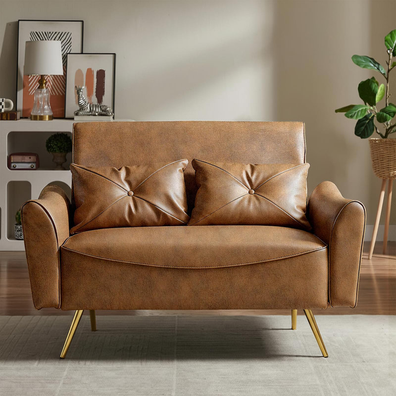 Fauteuil d'appoint 47,6 po, Brun