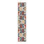 Tapis intérieur / extérieur en polypropylène tissé à la machine Dreson de couleur turquoise / beige / orange-98547283
