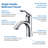 Single Hole Bathroom Faucet with Drain Assembly, Single Handle Bathroom Sink Faucet with Pop-up Drain Stopper-104345586
