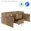 Base de meuble-lavabo double mural 48 po, lavabo non inclus
