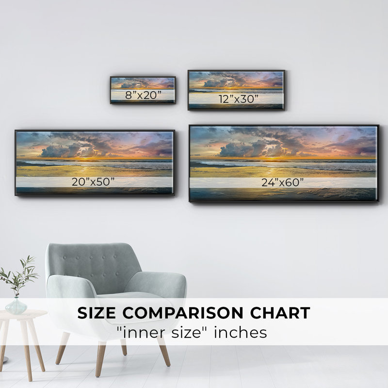 Harbor Point- Framed Canvas, 24" H x 60" W