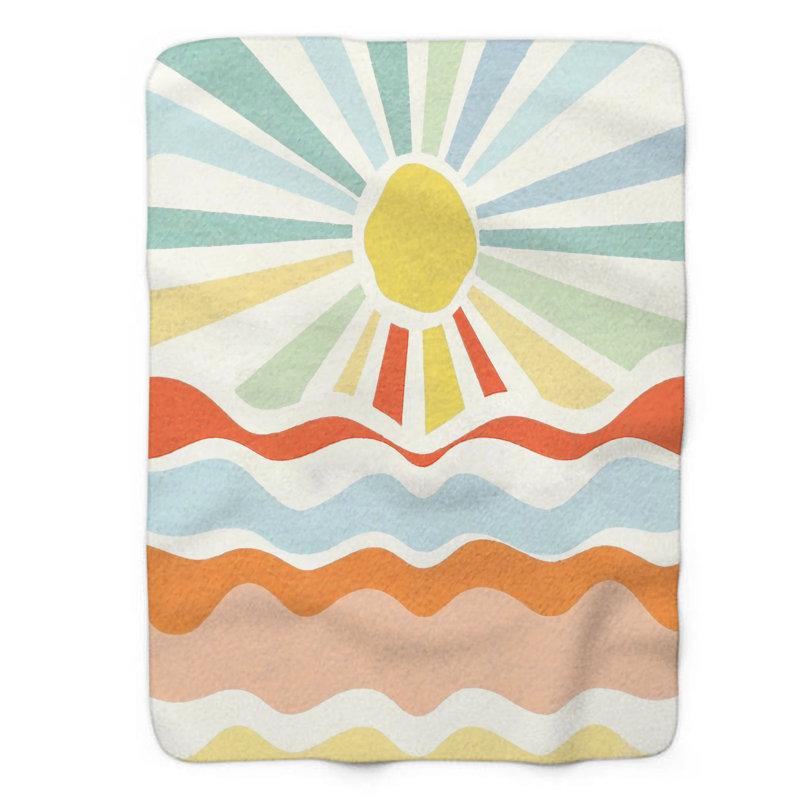 Jeté en sherpa de qualité supérieure Sandy Beach Softness - 1 pièce, L 60 po x L 80 po