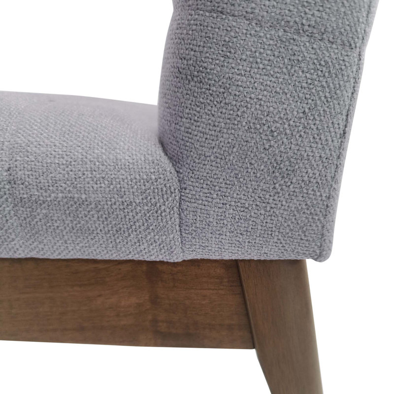 Chaises de salle à manger rembourrées avec pieds en caoutchouc (ensemble de 2)