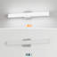 Luminaire de bar pour salle de bain en nickel brossé carré à DEL 25 po 14W 6000K