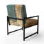 Fauteuil d'appoint Kintsugi Retro Glam Vintage Gold On Turquoise-108620935