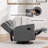 Rocking Recliner Chair, Swivel Glider Reclining Single Sofa Manual Rocker Recliners, Nursery Rocking Chairs With Upholstered Seating For Living Room Office-287611146