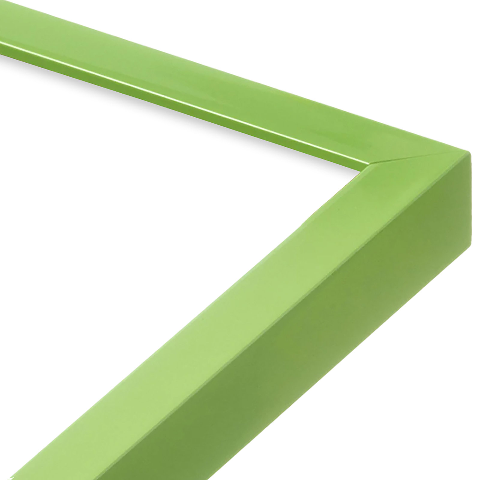 Figure And Form 1 by Romina Gadler, 20" H x 14" W x 1.25" D, Lime Green Framed Paper