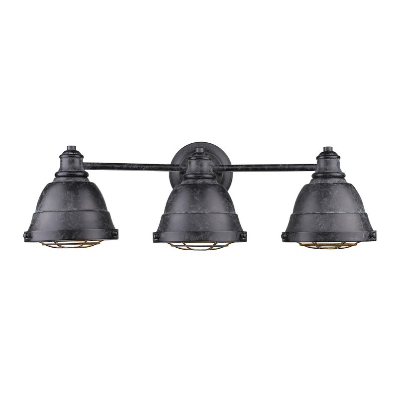 Worthing 3 - Light Dimmable Vanity Light, Black Patina