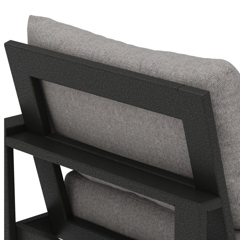 Méridienne d'extérieur POLYWOOD, Revolution® gris, Noir