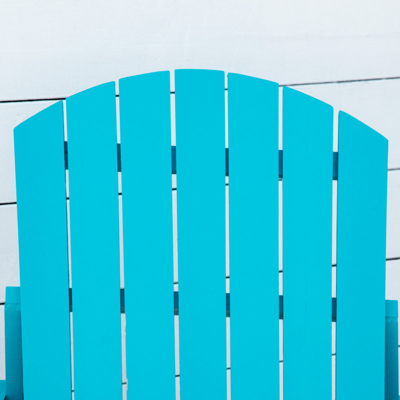 Grazierville Wood Outdoor Adirondack Chair, Blue